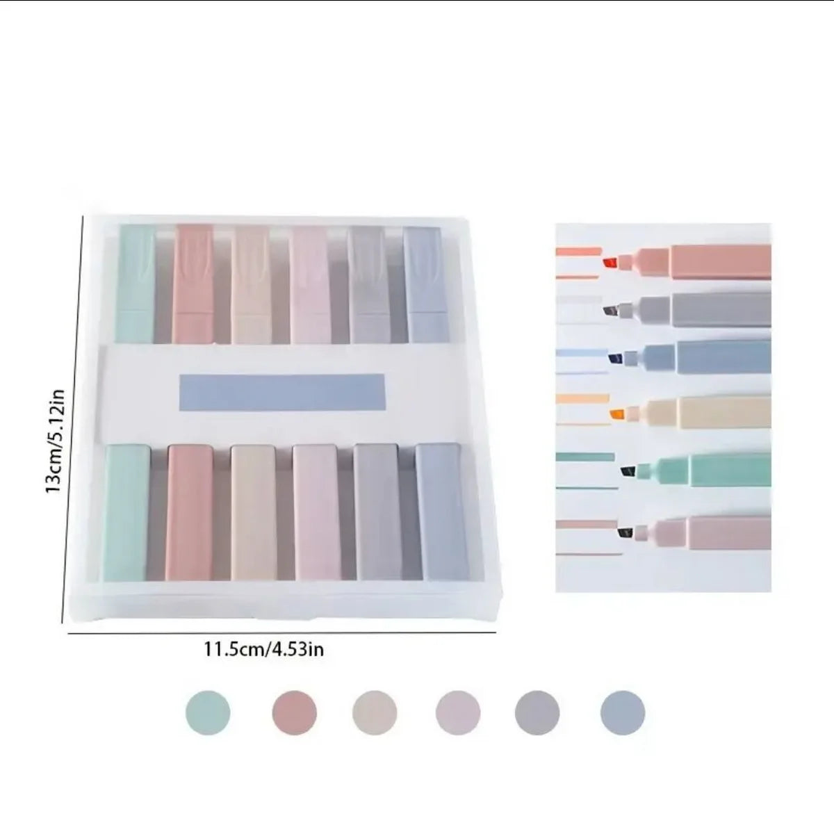 Creative Graffiti highlighter, Cute Soft Head Accounting Pen, Morandi Color Eye Protection Marking Pen