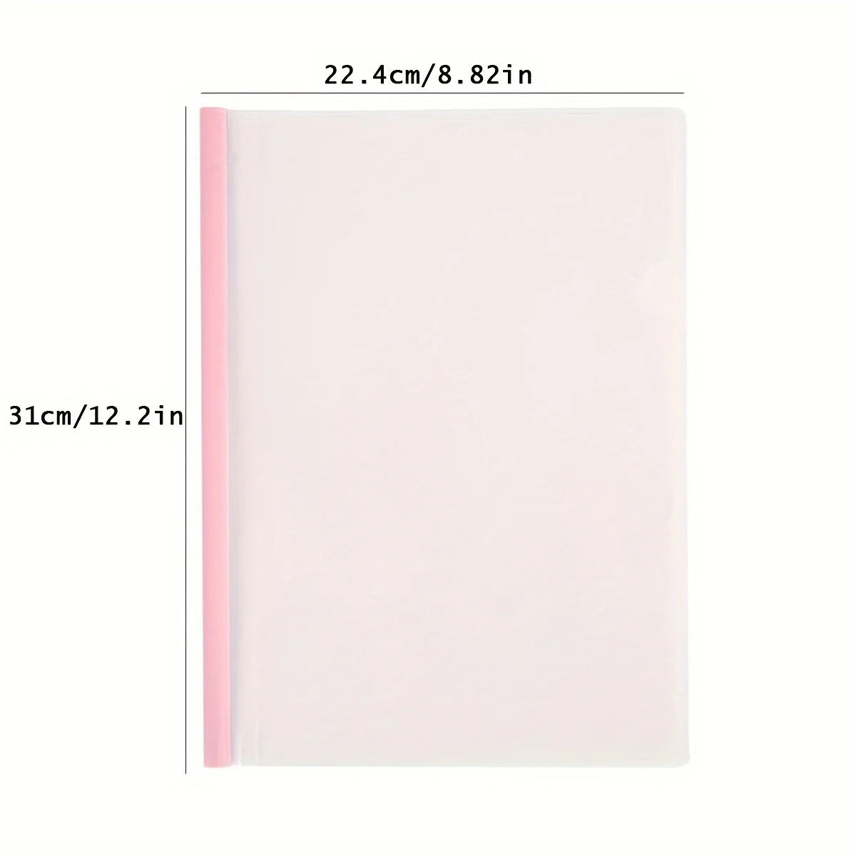 5pcs A4 File Folders with Slide Binder - Durable PP Material, Space-Saving Organization for Office, Home, School & Teachers