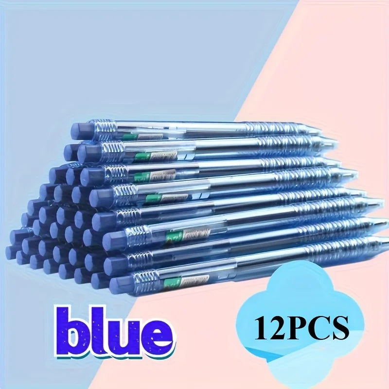 12pcs Retractable Ballpoint Pens,0.7mm Office Writing Pens,Smooth Writing,Suitable for Office and Student Writing,Christmas Gift