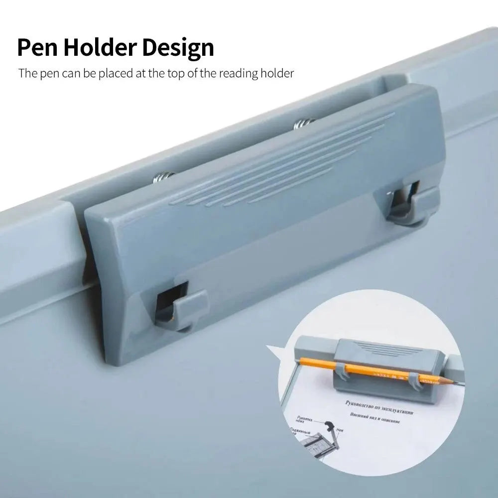 1PC gray A4 plastic document holder, desktop document holder, vertical folder, office supplies.