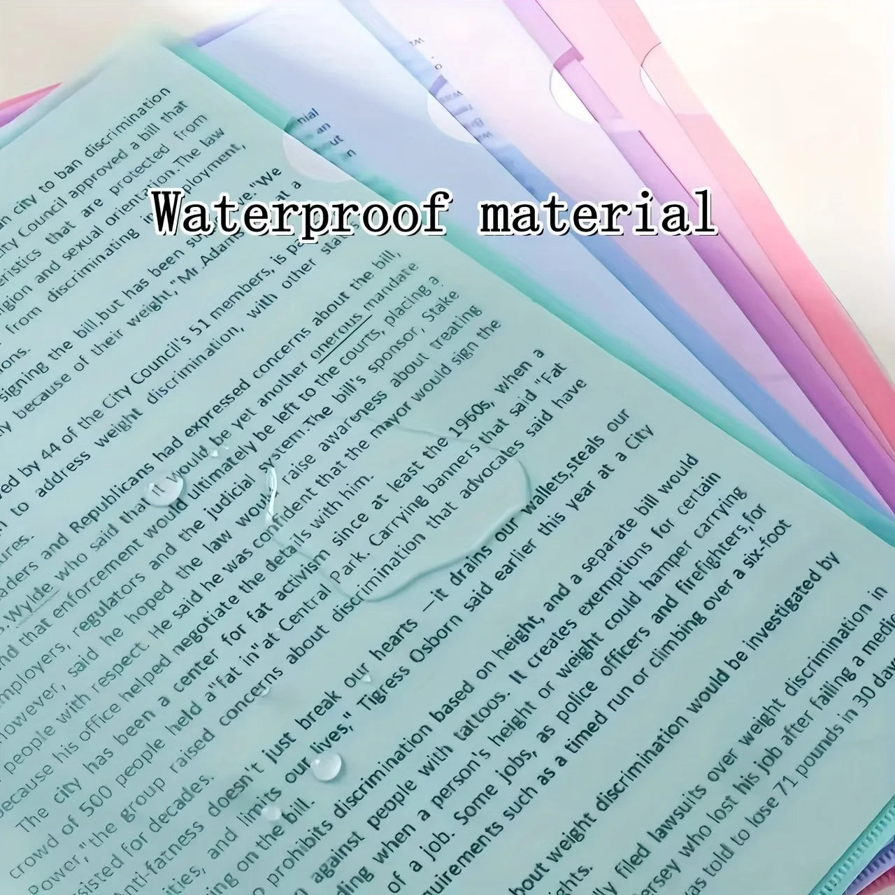 4pcs A4 Transparent L-Shaped File Folders, Single-Page Holders for Resumes, Documents & Organization, School Supplies , School