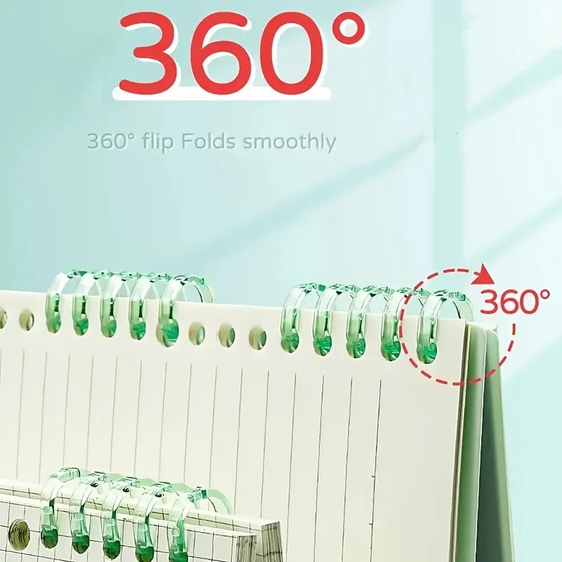 25pcs Detachable Binder Rings - Durable Plastic Loose-Leaf Paper Clips for Easy Organization, Opening Ring,Binding Clip Punching