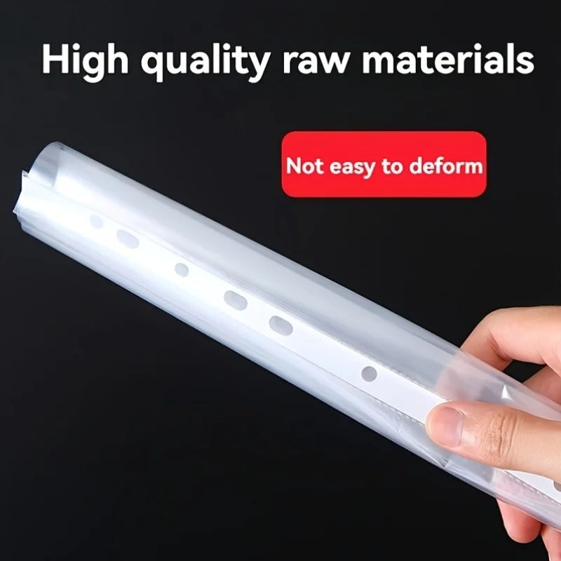 100/200 Pack A4 Transparent File Protector Sleeves - Durable PP Material, Easy-Access Loose-Leaf Design for Documents & Displays