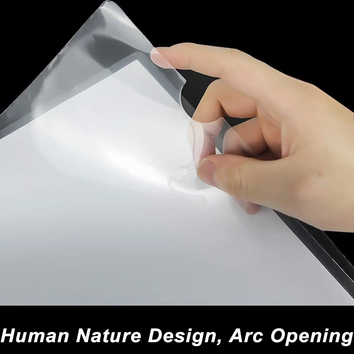 50PCS Clear Plastic Document Folders, US Letter/ A4 Size 14C (1.4mm) Thick Clear Document Folders Copy Safe Project Pockets