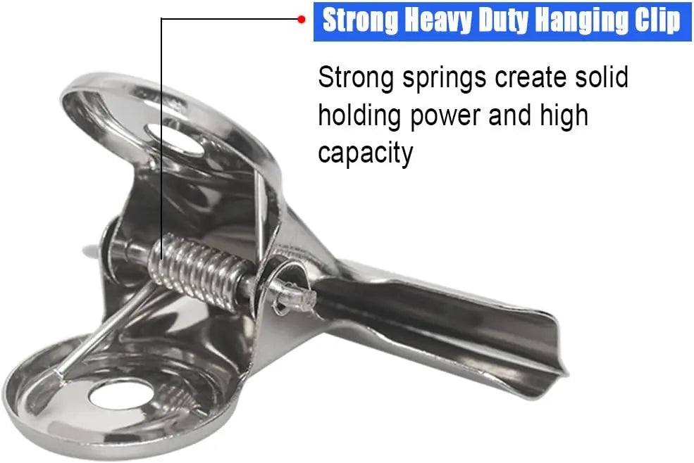 20Pcs Large Metal Hinge Clips,2 Inch Bull Binder Paper Clips Clamps File Clamps Bulldog Clips for Food Bag,Home Office Suppliers