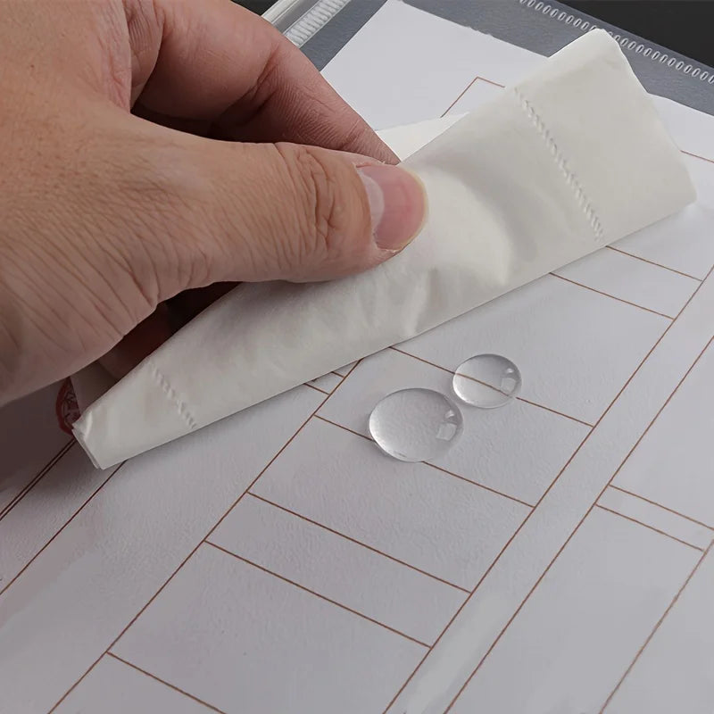 10PCS A4A5A6 Exam Mesh Zipper Bag Student Office Simple Large Capacity Transparent Document Bags