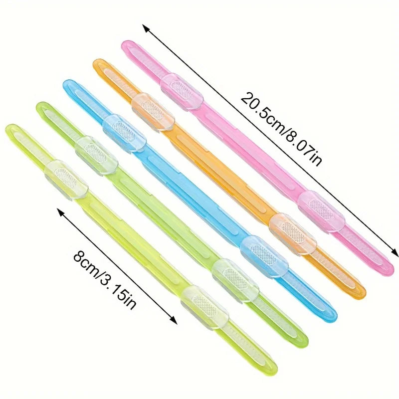 20pcs Multi-Color Plastic Loose-Leaf Binder Clips with 2-Hole Loose-Leaf Fasteners Suitable for Office and School Organization